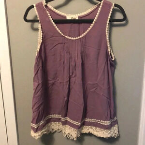 “3 for $15” Entro Sleeveless Lavender Top​
